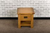 Grasmere Oak Lamp Table with Drawer - The Sofa Group