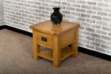 Grasmere Oak Lamp Table with Drawer - The Sofa Group