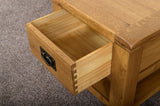 Grasmere Oak Lamp Table with Drawer - The Sofa Group