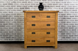 Grasmere Oak 2 Over 3 Chest Of Drawers - The Sofa Group