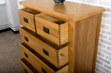 Grasmere Oak 2 Over 3 Chest Of Drawers - The Sofa Group