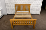 Duddon Oak Slatted Bed 5' - The Sofa Group