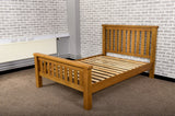Duddon Oak Slatted Bed 5' - The Sofa Group