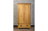 Duddon Oak Gents Wardrobe - The Sofa Group
