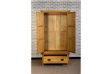 Duddon Oak Gents Wardrobe - The Sofa Group