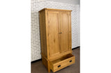 Duddon Oak Gents Wardrobe - The Sofa Group