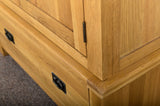 Duddon Oak Gents Wardrobe - The Sofa Group