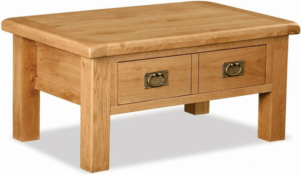 Grasmere Oak Coffee Table With Drawer - The Sofa Group