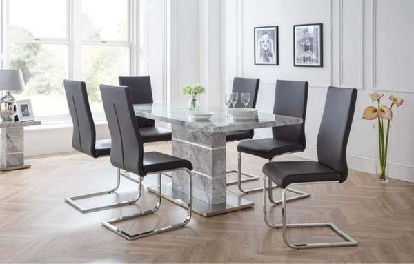 Calgari Dining Table With 6 Chairs