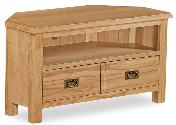 Duddon Oak Corner TV Unit