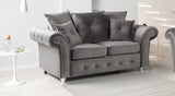 Napoli Grey 2 Seater Sofa