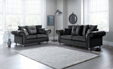 Napoli Black 2 Seater Sofa