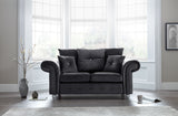 Napoli Black 3 and 2 Seater Set