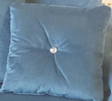 Napoli Teal 3 and 2 seater set