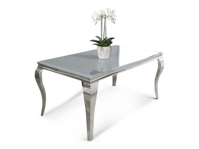 Balmoral Smoked Grey Glass Table