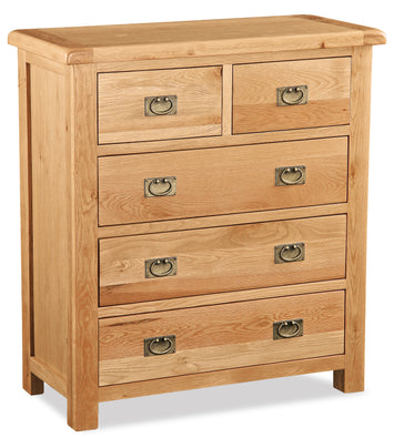 Grasmere Oak 2 Over 3 Chest Of Drawers