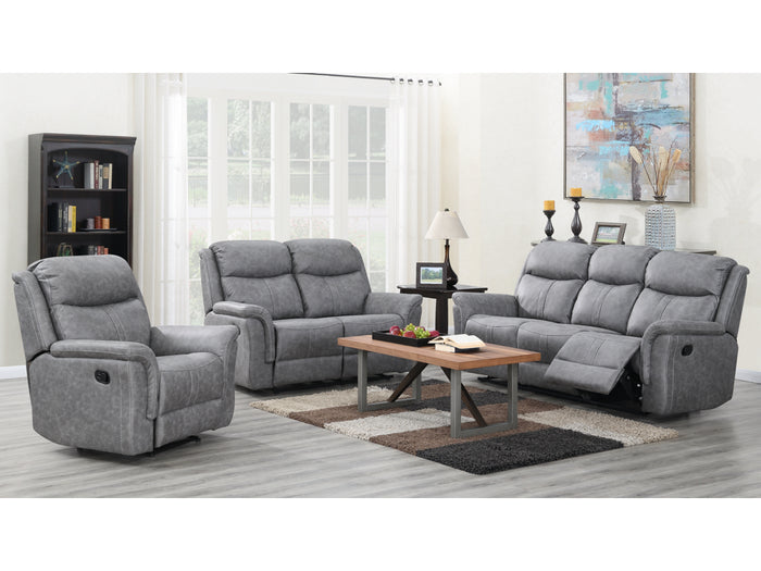 Portland Silver Grey 3 Seater Sofa