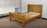 Grasmere Oak 4'6 Double Bed - The Sofa Group