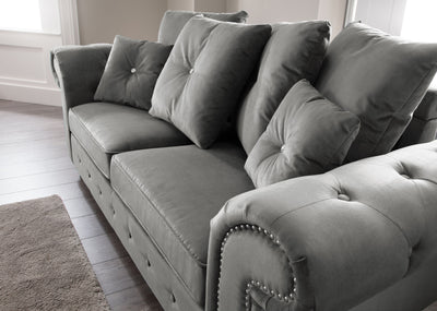Napoli Grey 3 and 2 Seater Set