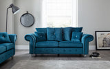 Napoli Teal 3 and 2 seater set